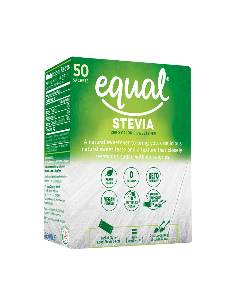 Equal Stevia Sachet Box